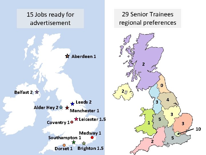 29 Senior Trainees regional preferences 15 Jobs ready for advertisement Aberdeen 1 2 0