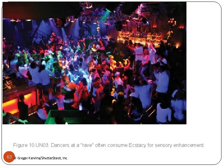 Figure 10. UN 03: Dancers at a "rave" often consume Ecstacy for sensory enhancement.