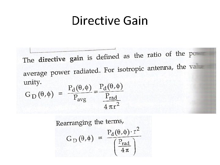 Directive Gain 