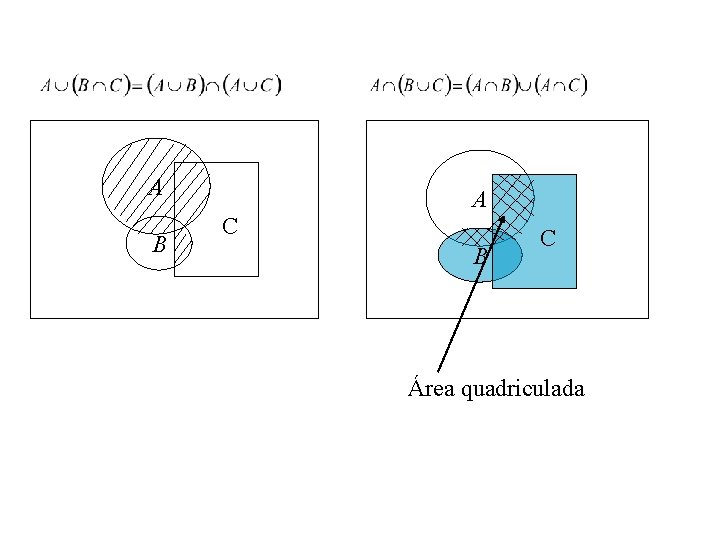 A B A C B C Área quadriculada 