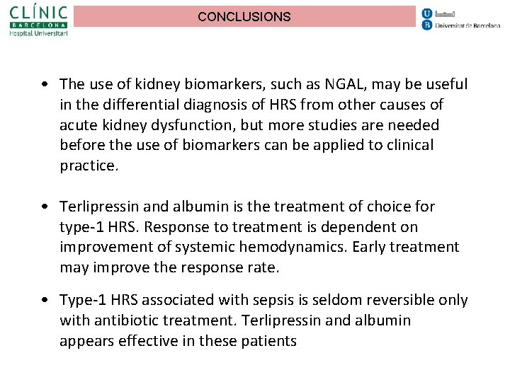 CONCLUSIONS • The use of kidney biomarkers, such as NGAL, may be useful in CONCLUSIONS • The use of kidney biomarkers, such as NGAL, may be useful in