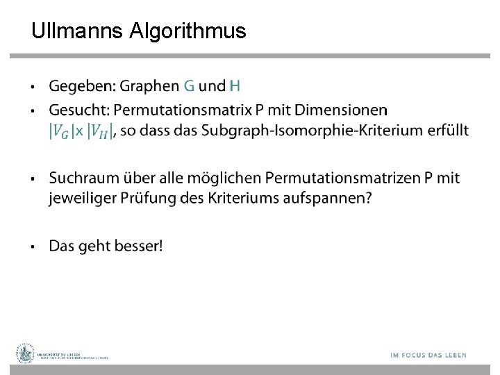 Ullmanns Algorithmus • 