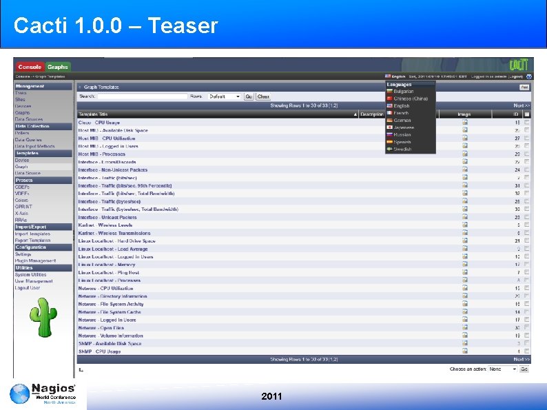 Cacti 1. 0. 0 – Teaser 2011 