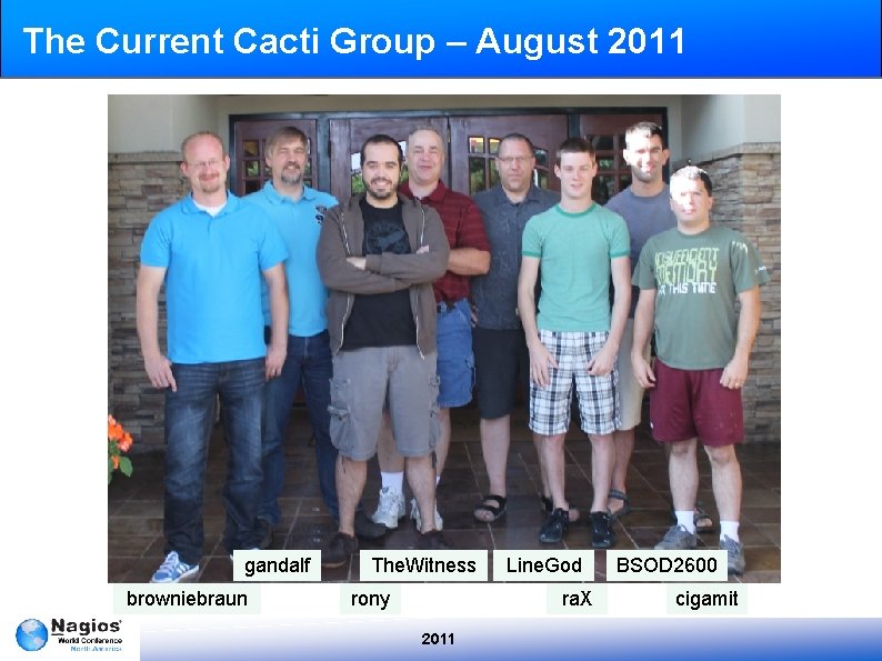 The Current Cacti Group – August 2011 gandalf browniebraun The. Witness rony Line. God