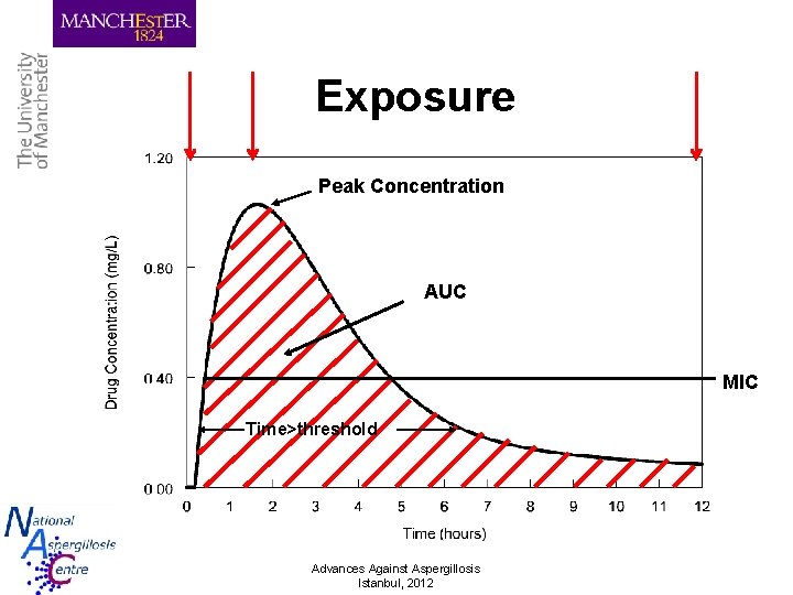 Exposure Peak Concentration AUC MIC Time>threshold Advances Against Aspergillosis Istanbul, 2012 