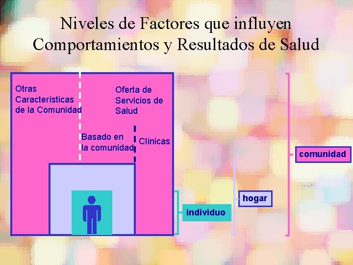 Niveles de Factores que influyen Comportamientos y Resultados de Salud Otras Características de la