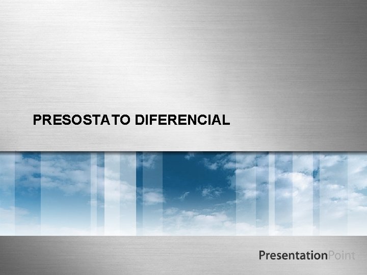 PRESOSTATO DIFERENCIAL 