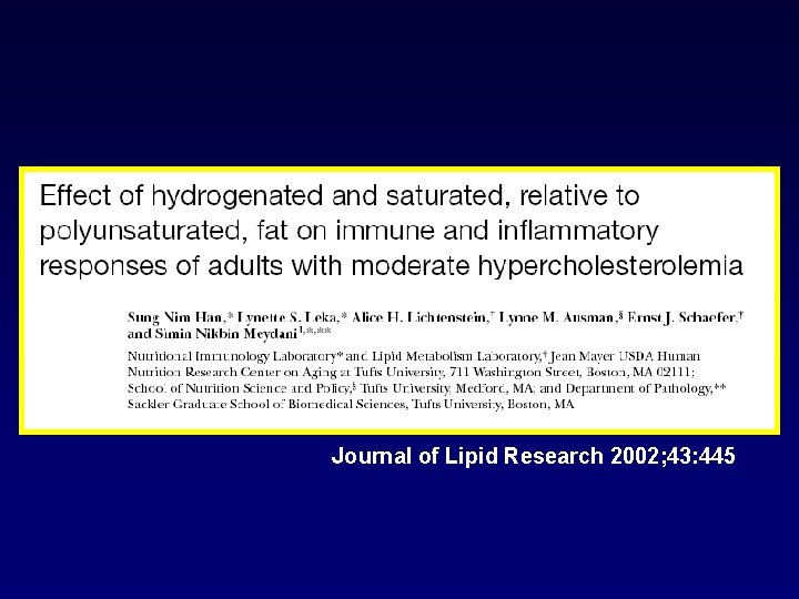 Journal of Lipid Research 2002; 43: 445 
