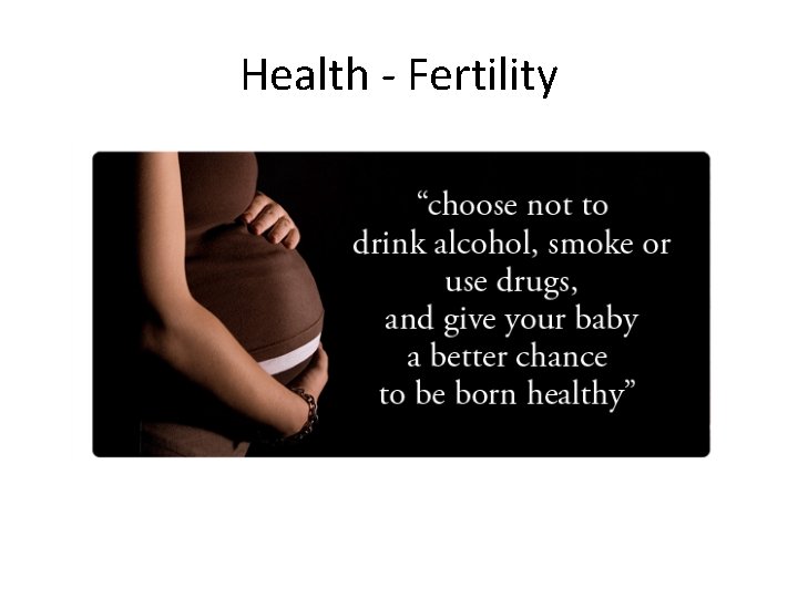 Health - Fertility 