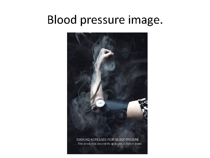 Blood pressure image. 