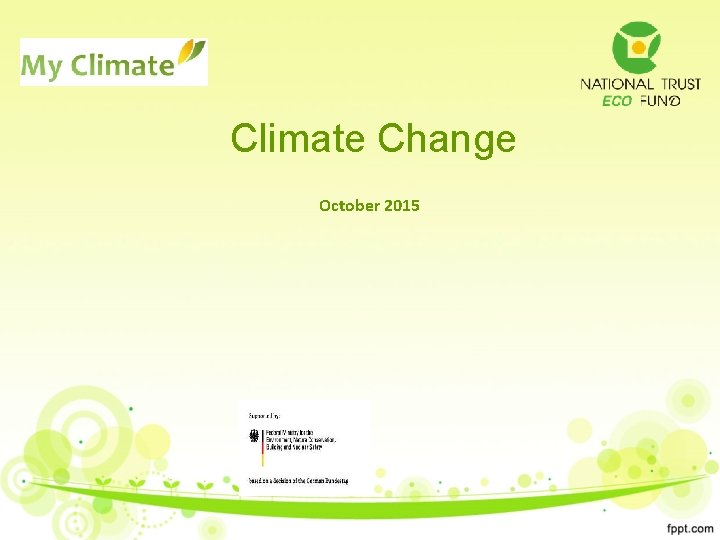 Climate Change October 2015 