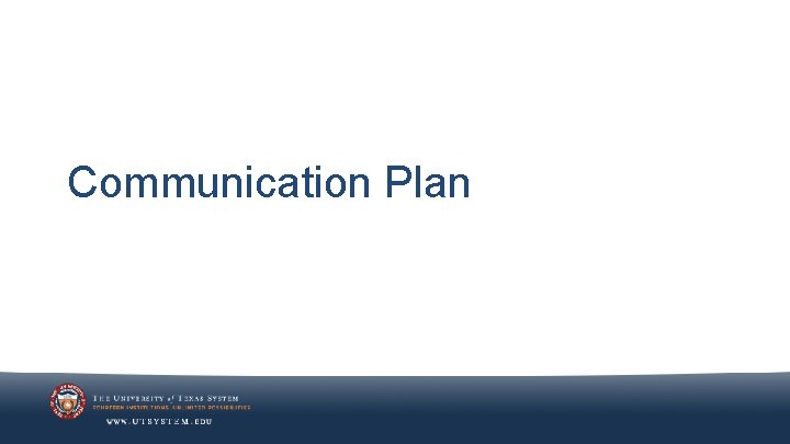 Communication Plan 