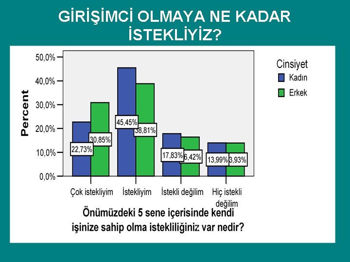 GİRİŞİMCİ OLMAYA NE KADAR İSTEKLİYİZ? GİRİŞİMCİ OLMAYA NE KADAR İSTEKLİYİZ?