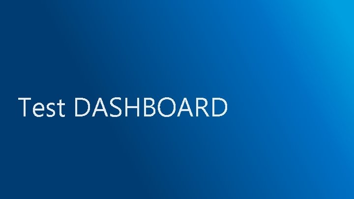 Test DASHBOARD 