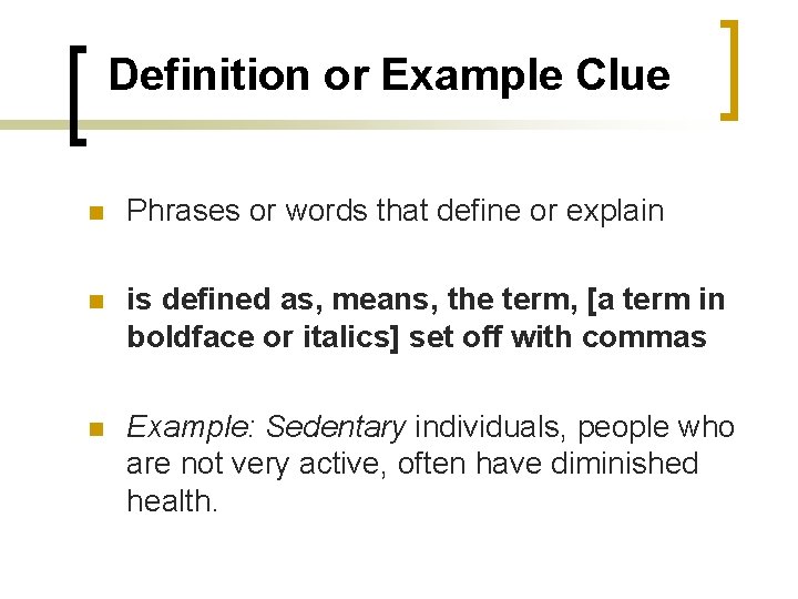 VOCABULARY Understanding New WORDS Vocabulary Words CACC Training