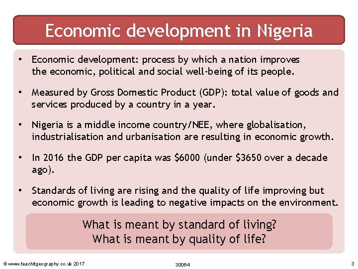 Economic development in Nigeria • Economic development: process by which a nation improves the Economic development in Nigeria • Economic development: process by which a nation improves the