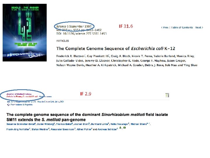 IF 31. 6 IF 2. 9 IF 31. 6 IF 2. 9