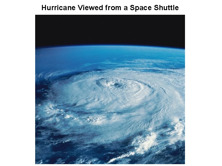 Hurricane Viewed from a Space Shuttle 