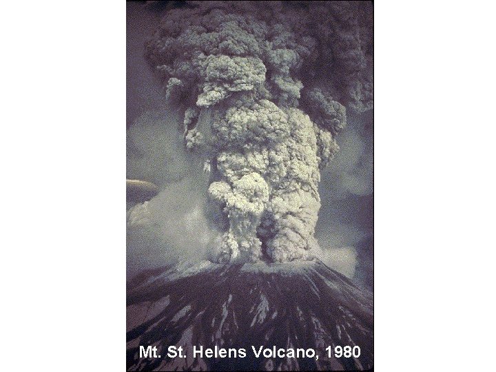 Mt. St. Helens Volcano, 1980 