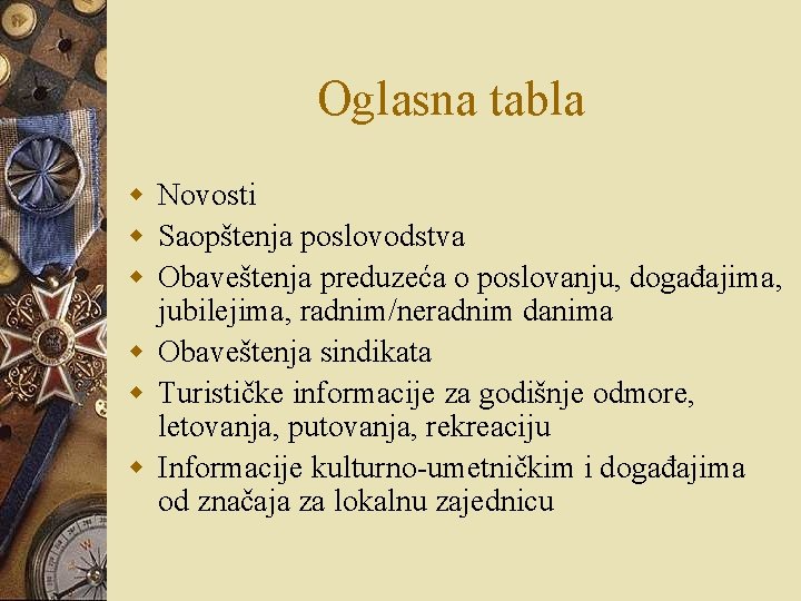 Oglasna tabla w Novosti w Saopštenja poslovodstva w Obaveštenja preduzeća o poslovanju, događajima, jubilejima, Oglasna tabla w Novosti w Saopštenja poslovodstva w Obaveštenja preduzeća o poslovanju, događajima, jubilejima,