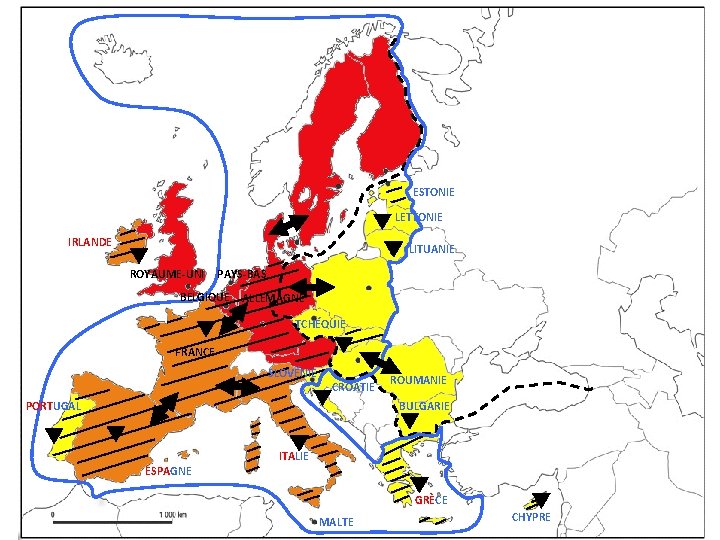 ESTONIE LETTONIE IRLANDE LITUANIE ROYAUME-UNI PAYS-BAS BELGIQUE ALLEMAGNE TCHÉQUIE FRANCE SLOVÉNIE CROATIE PORTUGAL ROUMANIE