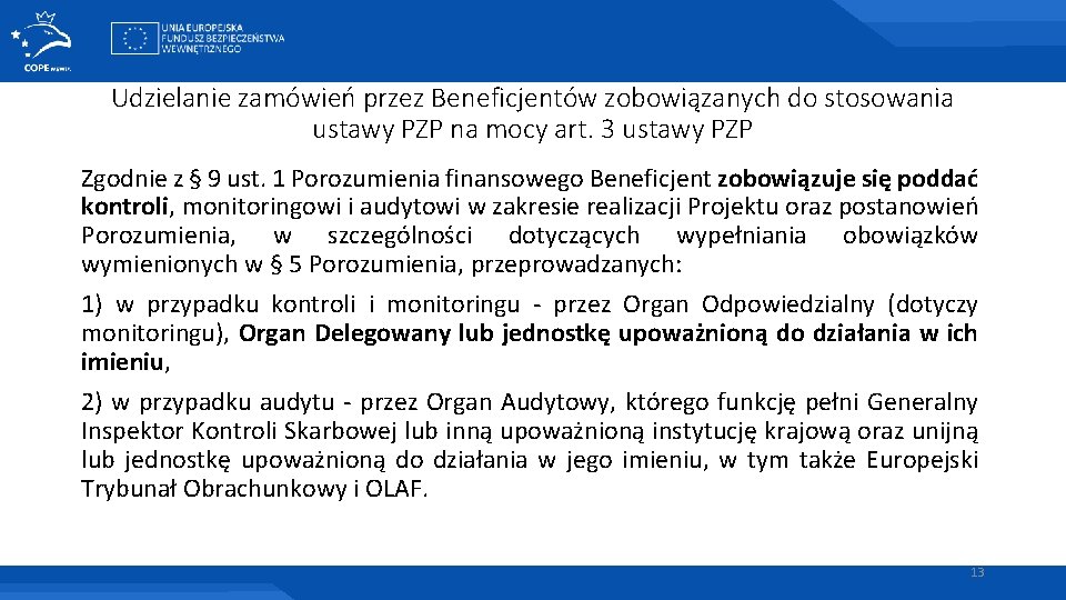 Udzielanie zamówień przez Beneficjentów zobowiązanych do stosowania ustawy PZP na mocy art. 3 ustawy