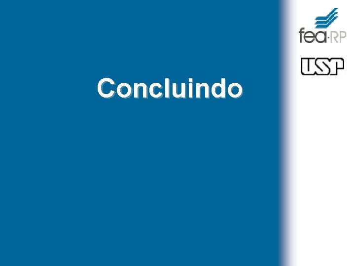 Concluindo 