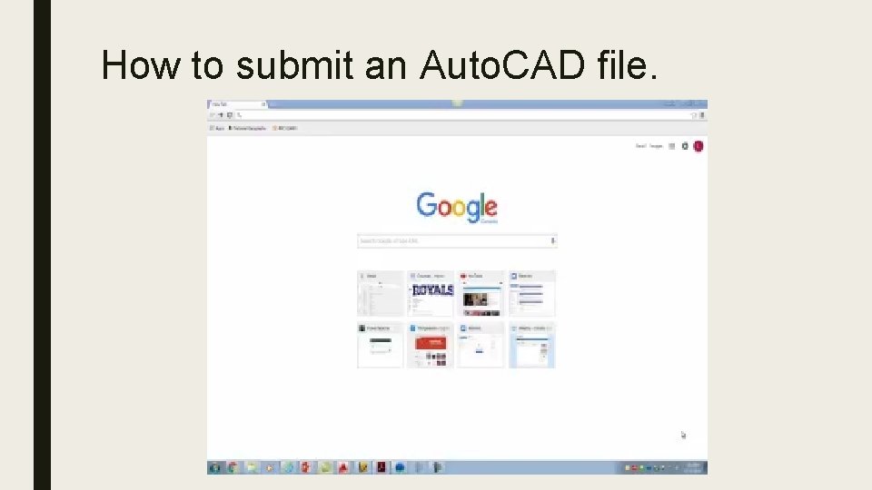 How to submit an Auto. CAD file. 