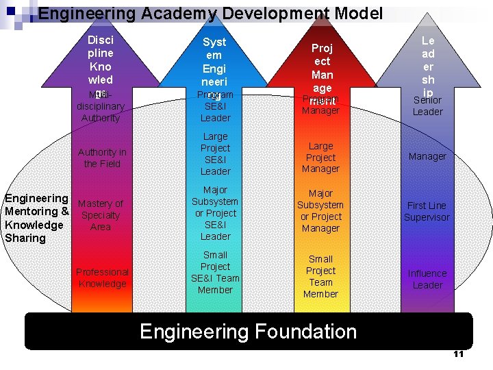 Engineering Academy Development Model Disci pline Kno wled ge Multidisciplinary Authority in the Field Engineering Academy Development Model Disci pline Kno wled ge Multidisciplinary Authority in the Field