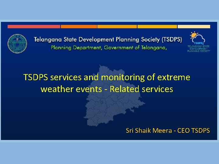 HEAT WAVE TSDPS services and monitoring of extreme weather events - Related services Sri
