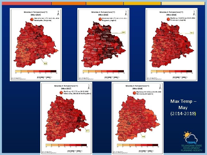  Max Temp – May (2014 -2018) 