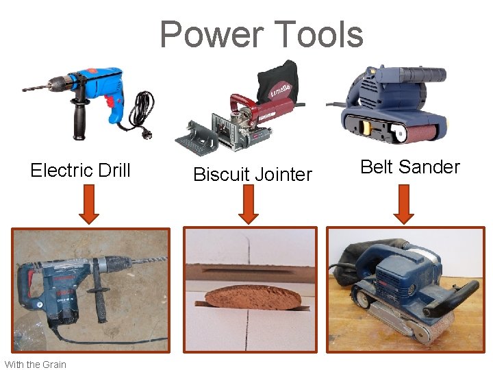 Power Tools Electric Drill With the Grain Biscuit Jointer Belt Sander 