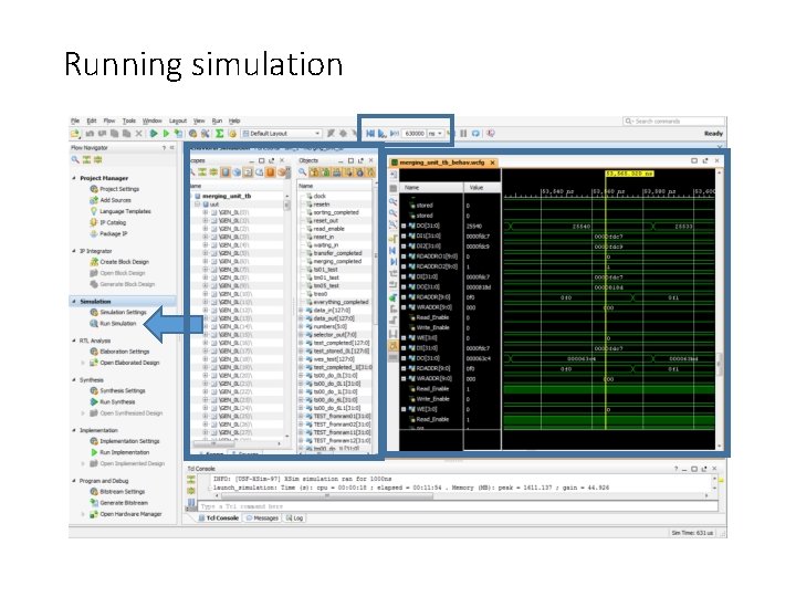 Running simulation 