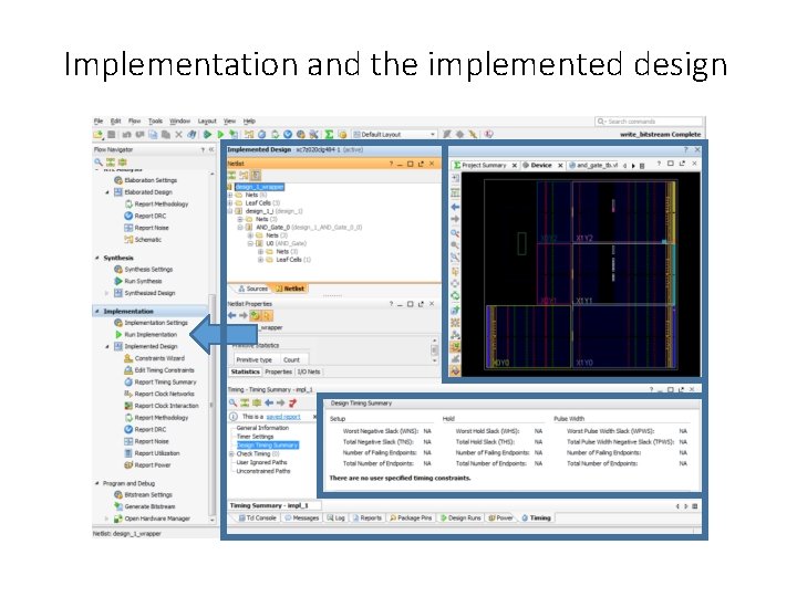 Implementation and the implemented design 