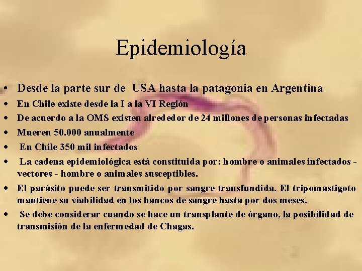 Epidemiología • Desde la parte sur de USA hasta la patagonia en Argentina ·