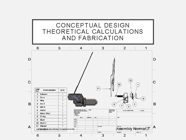 CONCEPTUAL DESIGN THEORETICAL CALCULATIONS AND FABRICATION 