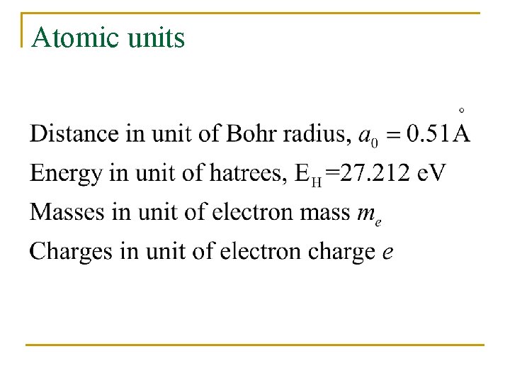 Atomic units 