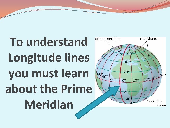 To understand Longitude lines you must learn about the Prime Meridian 