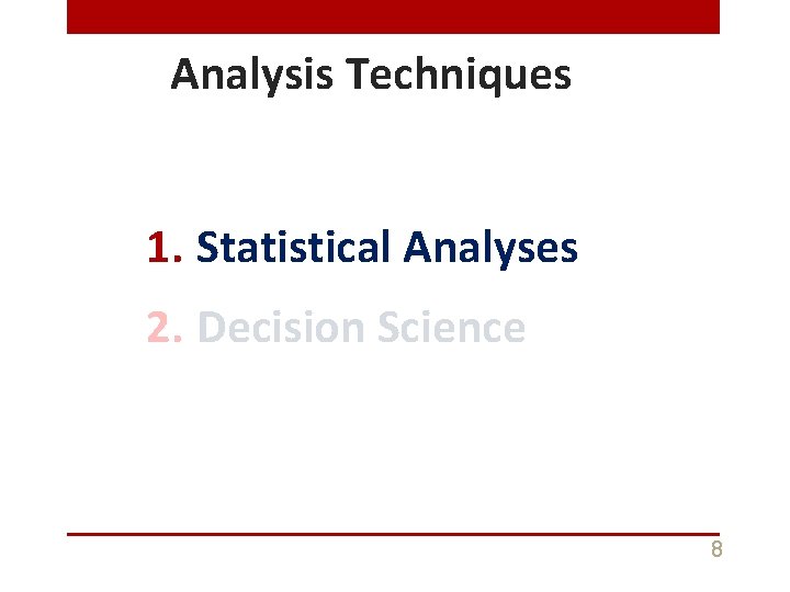 Preparation for the Performance Assessment Data Driven Decision