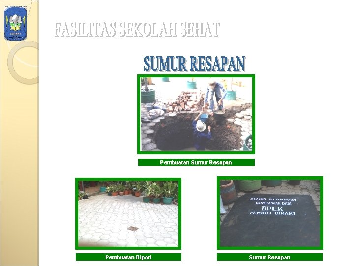 Pembuatan Sumur Resapan Pembuatan Bipori Sumur Resapan 