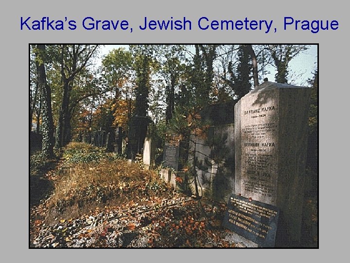 Kafka’s Grave, Jewish Cemetery, Prague 