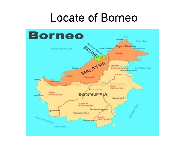 Locate of Borneo 
