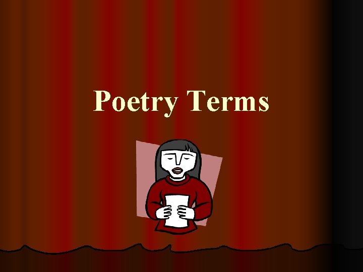 Poetry Terms 