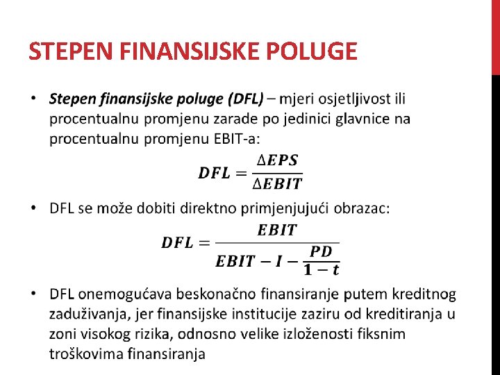 STEPEN FINANSIJSKE POLUGE 