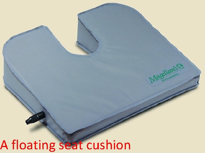 A floating seat cushion 