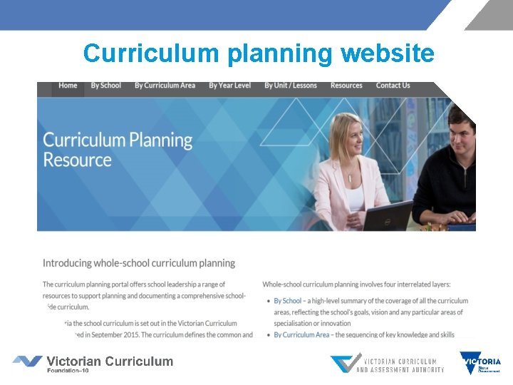 Curriculum planning website 