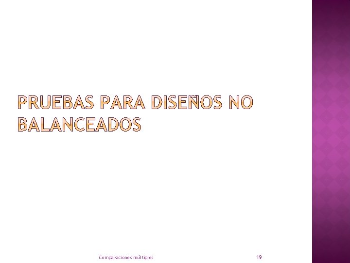 Comparaciones múltiples 19 