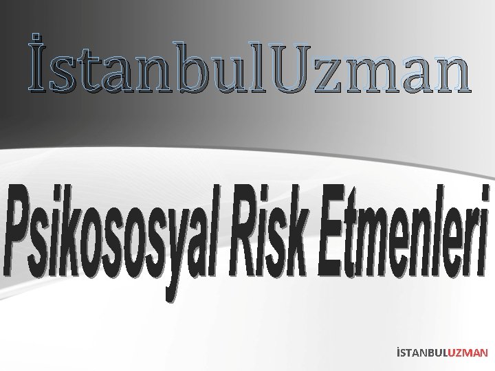 İstanbul. Uzman İSTANBULUZMAN 