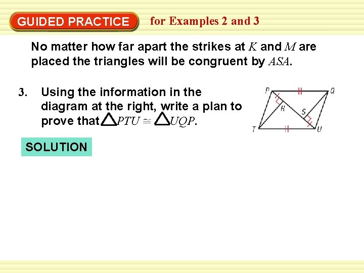 GUIDED PRACTICE for Examples 2 and 3 No matter how far apart the strikes GUIDED PRACTICE for Examples 2 and 3 No matter how far apart the strikes
