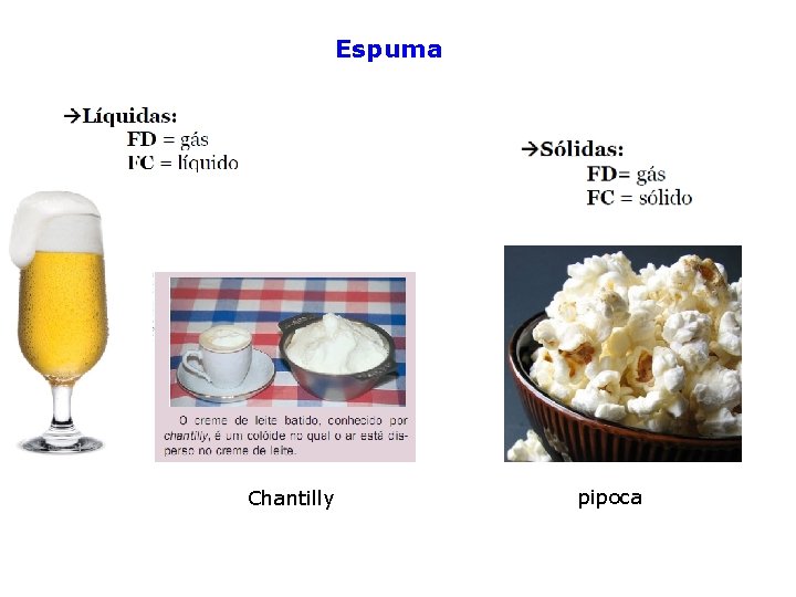 Espuma Chantilly pipoca 